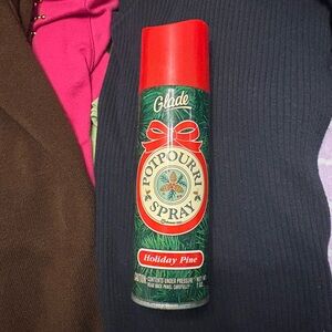 Vintage Glade Holiday Pine Potpourri Spray Air Freshener 7 Oz 1992 + bonus spray